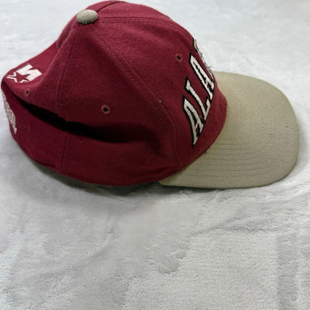 Vintage Alabama Crimson Tide‎ Starter Wool Snapback Hat Cap 7 3/8 USA Green Bill